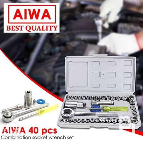    Aiwa 40PCS طقم  احترافي مع 40 قطعة من الاكسسوارات وصندوق ادوات